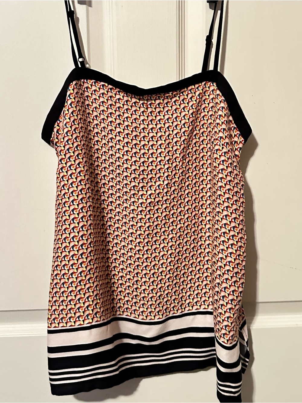 Forever 21 | Top | Multicolor Geometric Print Camisole with Black Trim